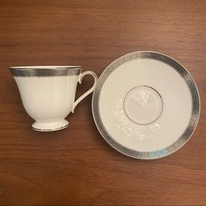 Waterford Newgrange Platinum Cup & Saucer Set